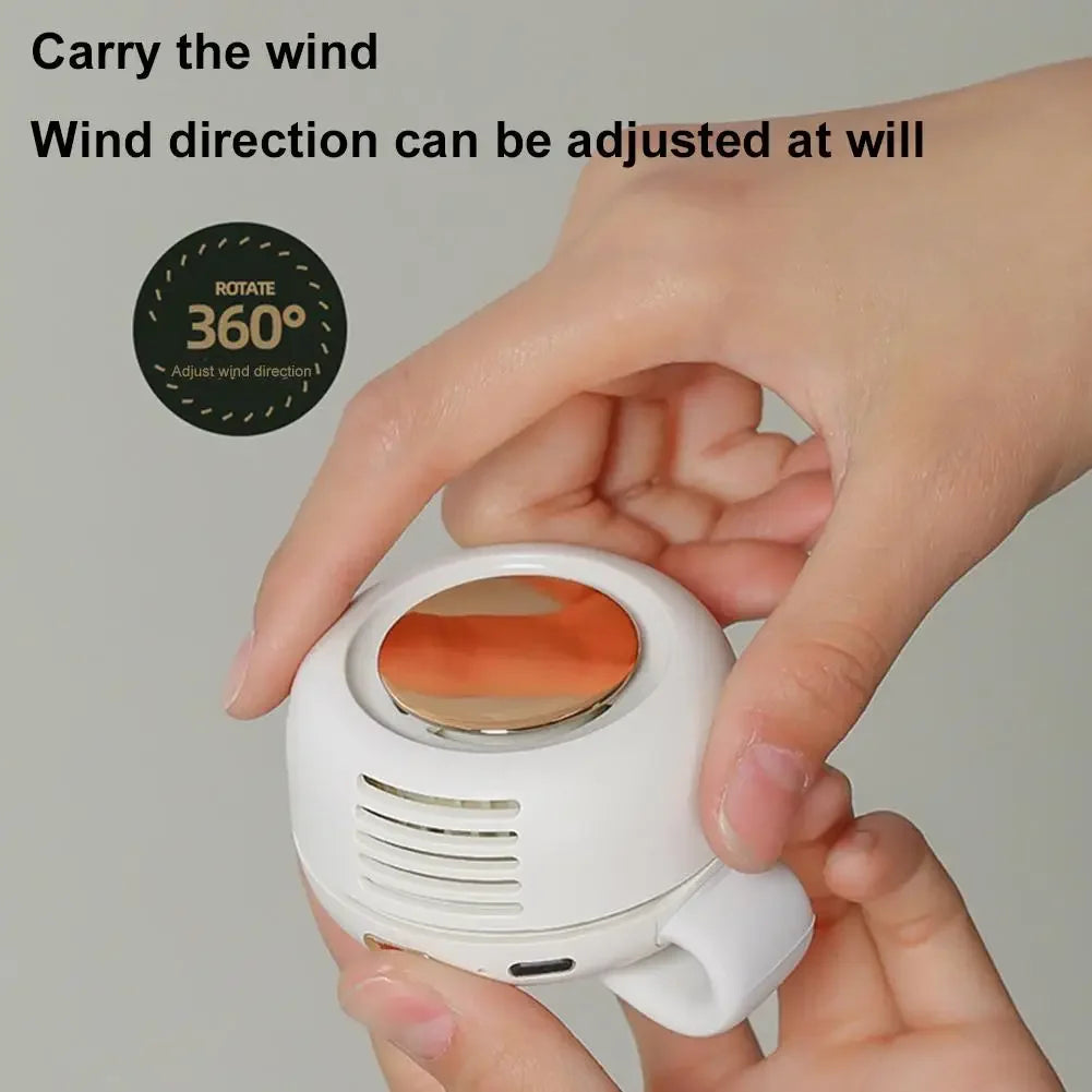 Ventilateur Portable Sans Pales — Clip Ceinture & Cou, 3 Vitesses