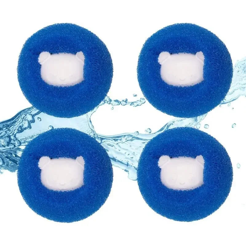 Boules attrape-poils machine à laver — Réutilisables, anti-peluches