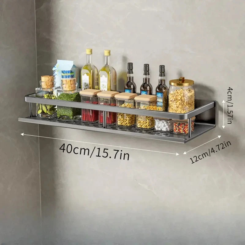 Rack Mural Cuisine Multifonction — Épices & Ustensiles