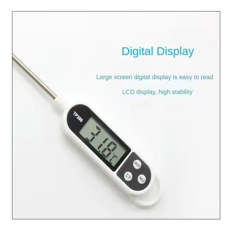 Thermomètre Cuisine Numérique Compact — Sonde LCD