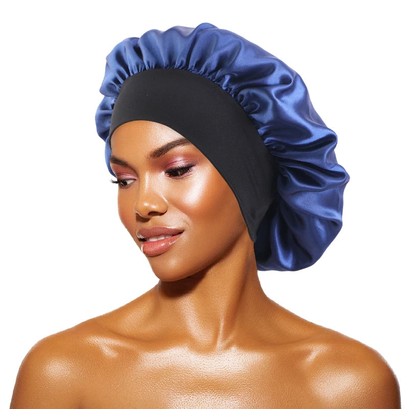 Bonnet de nuit en satin — Protection cheveux afro, tresses & locks