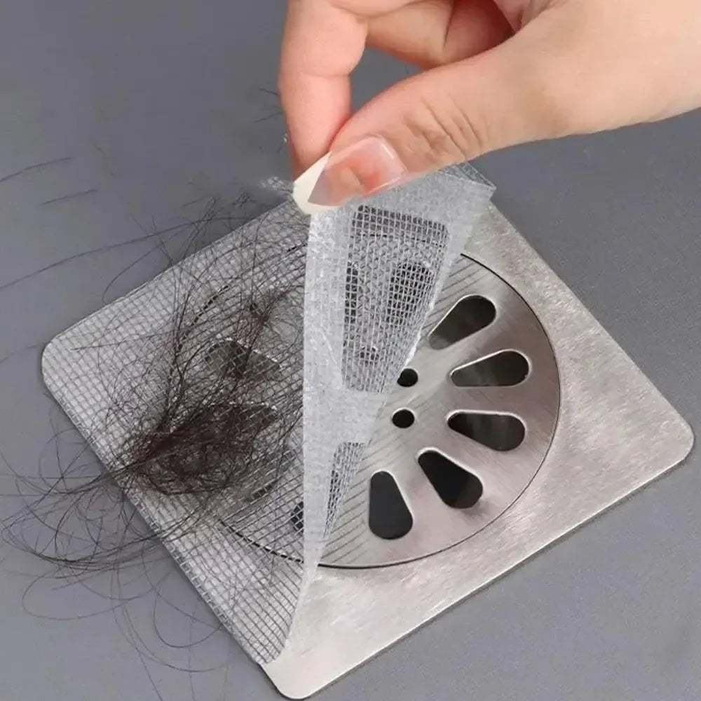 Filtres anti-cheveux douche jetables — Anti-bouchon, lot de 1 à 100