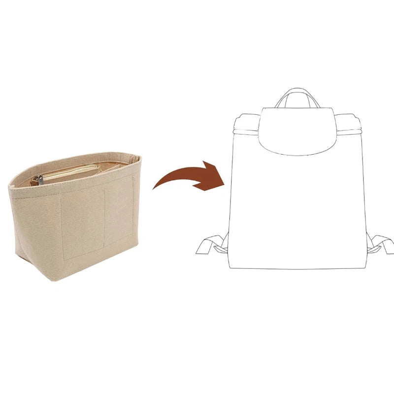 Insert Organisateur Sac à Main Feutrine Multi-poches