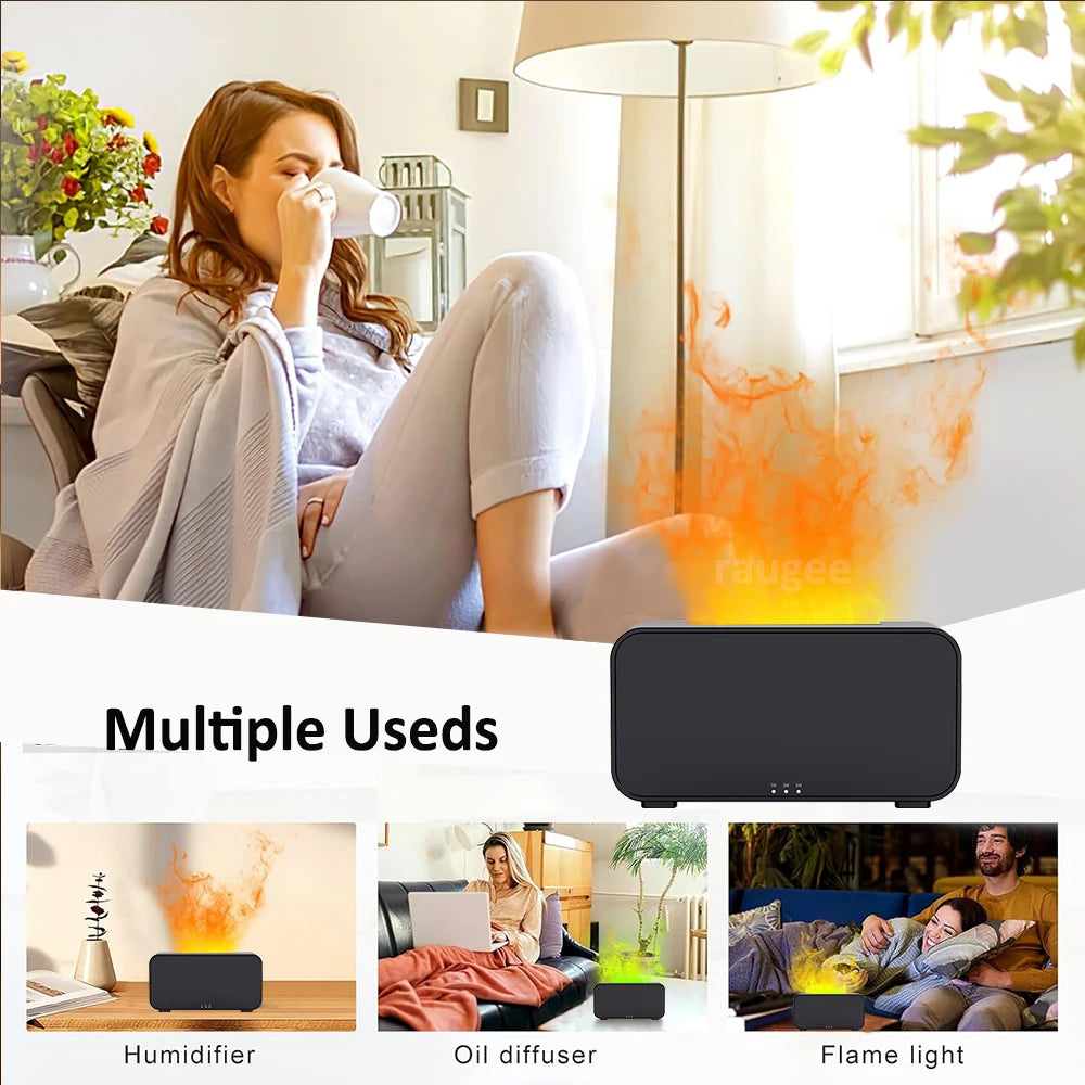 Humidificateur Mini Flamme LED — Diffuseur Arômes