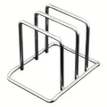 Rangement couvercles & planches — Support inox gain de place