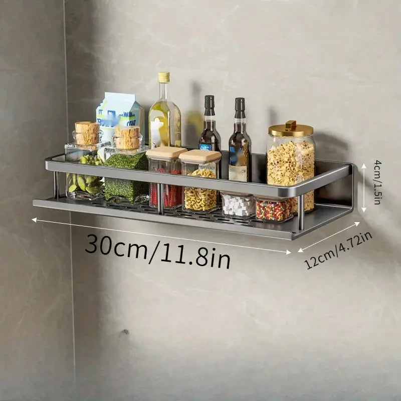 Rack Mural Cuisine Multifonction — Épices & Ustensiles