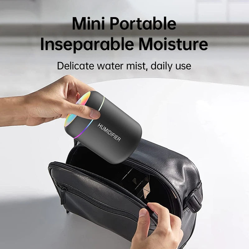 Humidificateur Mini USB 180ml LED — Chambre & Voiture