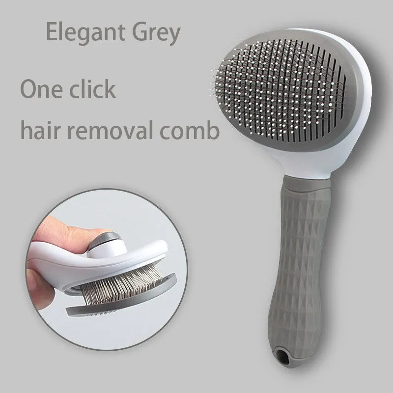 Brosse One-Click Attrape-Poils Animaux — Chien & Chat