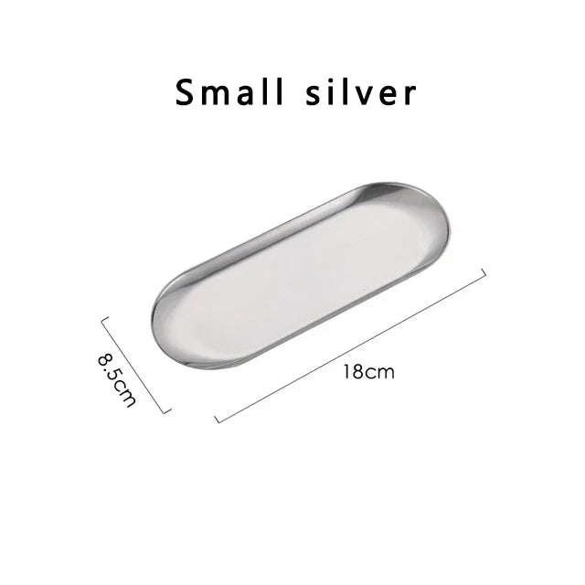 Plateau Inox Doré ou Argenté — Cuisine & Décoration