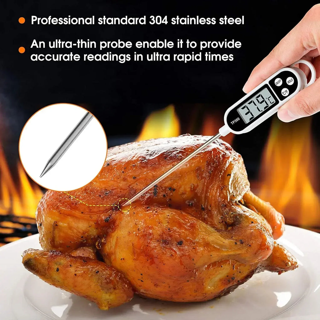 Thermomètre Cuisine Numérique Compact — Sonde LCD