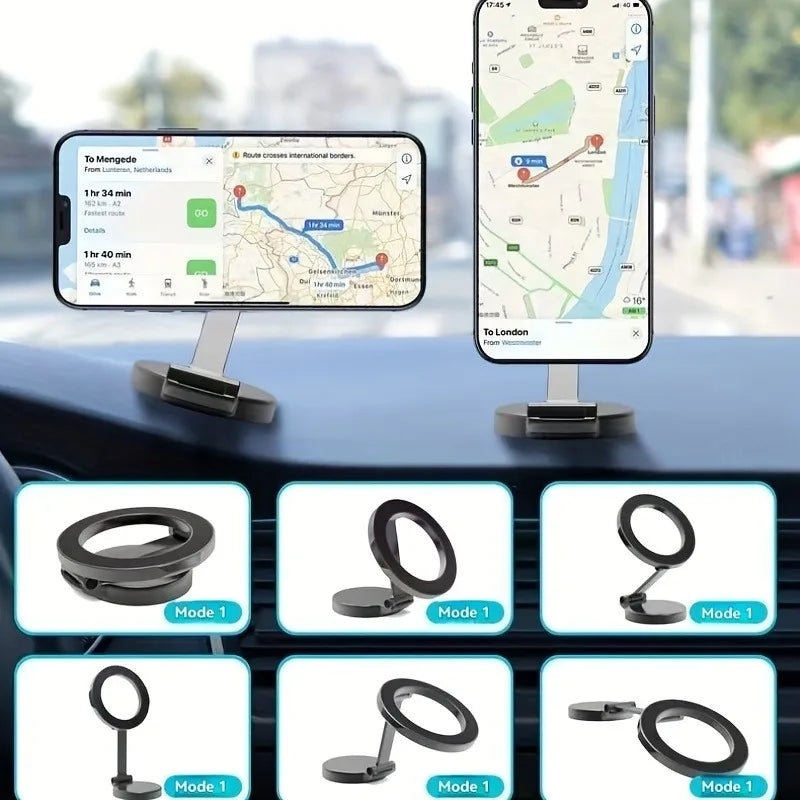 Support Téléphone Magnétique Voiture 360° — Tableau de Bord