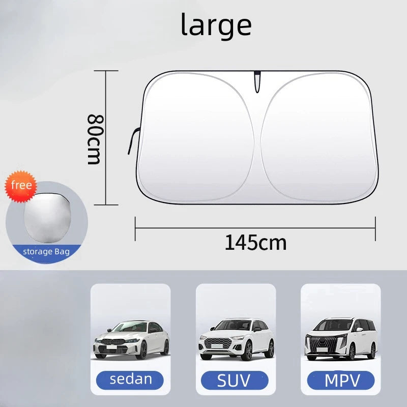 Pare-Soleil Voiture Pliable — Protection UV Pare-brise