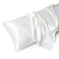 Taie d'Oreiller Satin Paire x2 — Anti-Allergie Fermeture Enveloppe
