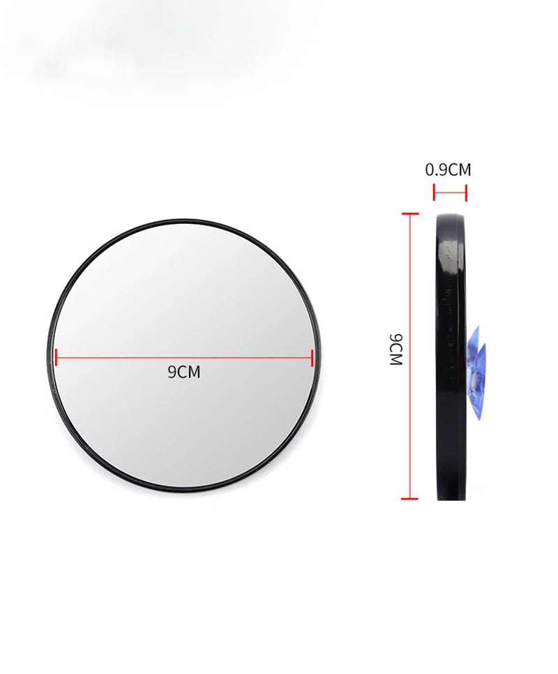 Miroir Grossissant Ventouse — 5X, 10X ou 15X, Salle de Bain