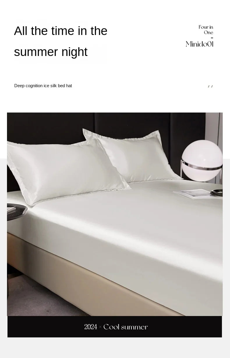 Drap Housse Satin Rayon — Style Hôtel Multi-Tailles