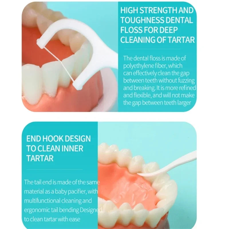 Cure-dents à fil dentaire jetables — Boîtes portables