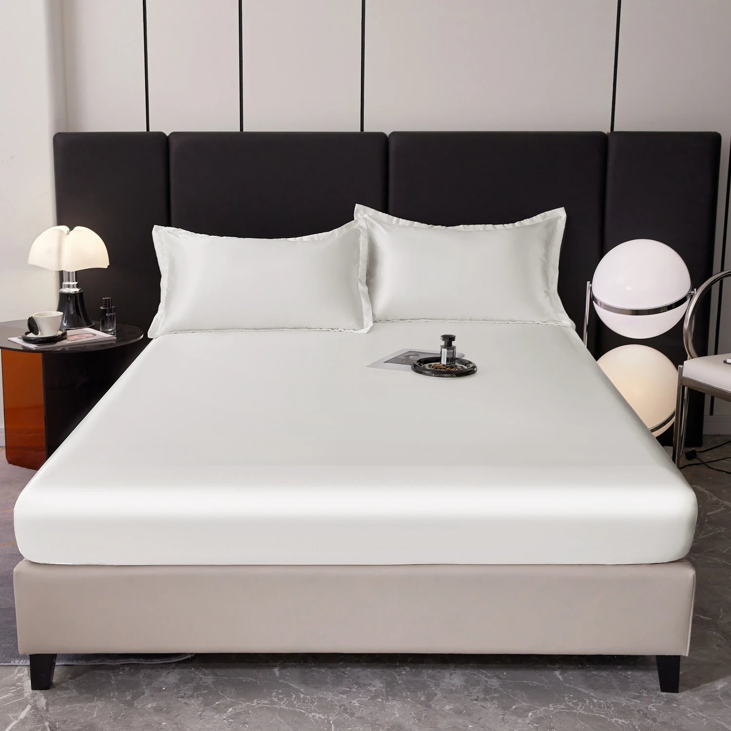 Drap Housse Satin Rayon — Style Hôtel Multi-Tailles
