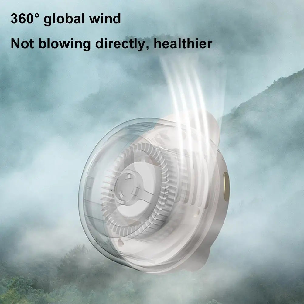Ventilateur Portable Sans Pales — Clip Ceinture & Cou, 3 Vitesses