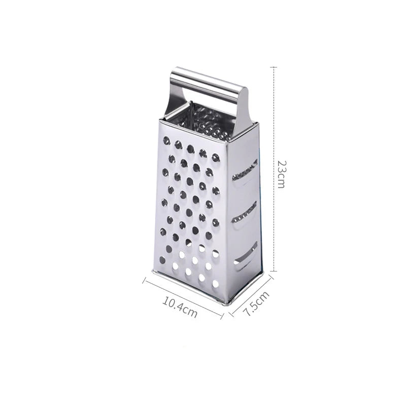 Râpe Cuisine 4 Faces Inox — Fromage, Légumes & Zestes