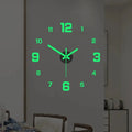 Horloge Murale Silencieuse Lumineuse — Chiffres Phosphorescents, Sans Perçage