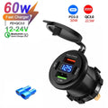 Chargeur Voiture USB-C Multi-ports — Charge Rapide 12V/24V