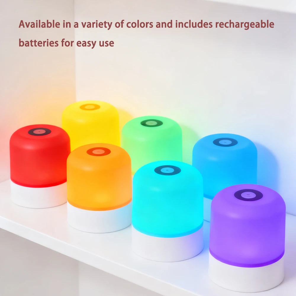 Lampe de Bureau LED Tactile Rechargeable — RGB & Blanc