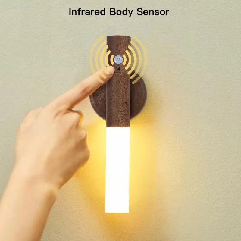 Veilleuse LED USB Rechargeable Magnétique Détecteur