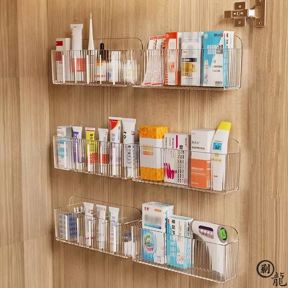 Organisateur Mural Multi-Grilles Adhésif — Salle de Bain