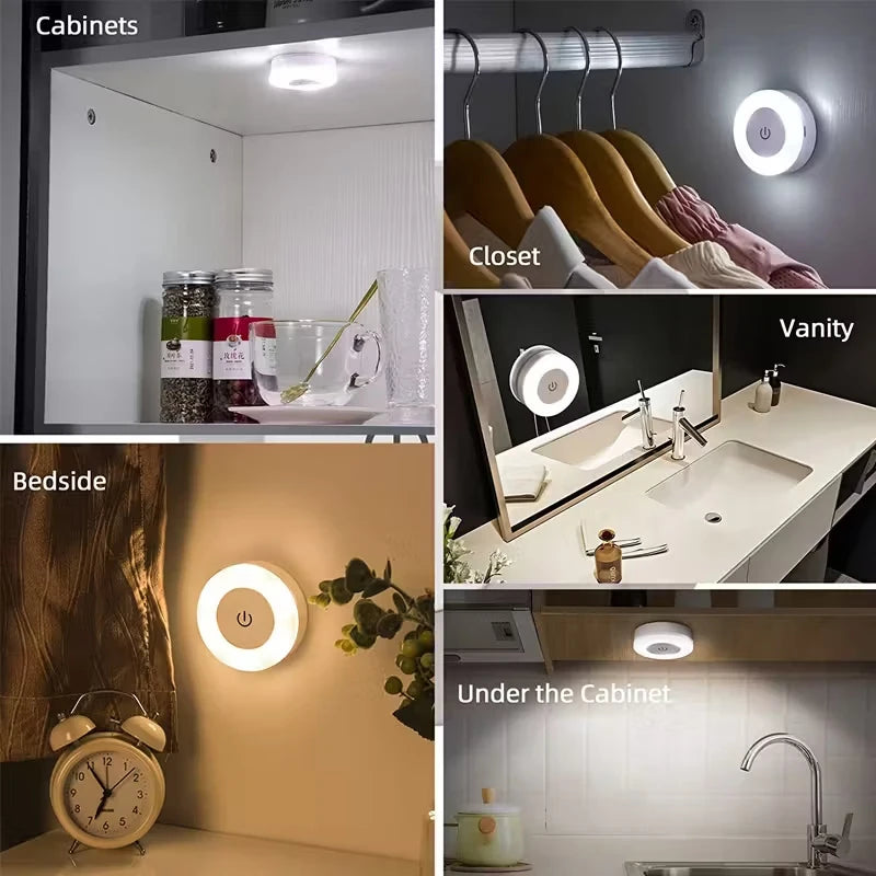 Veilleuse LED Tactile USB Rechargeable Magnétique