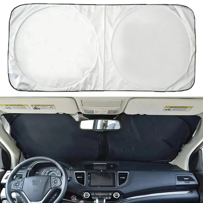 Pare-Soleil Voiture Pliable Aluminium — Anti-UV Pare-brise