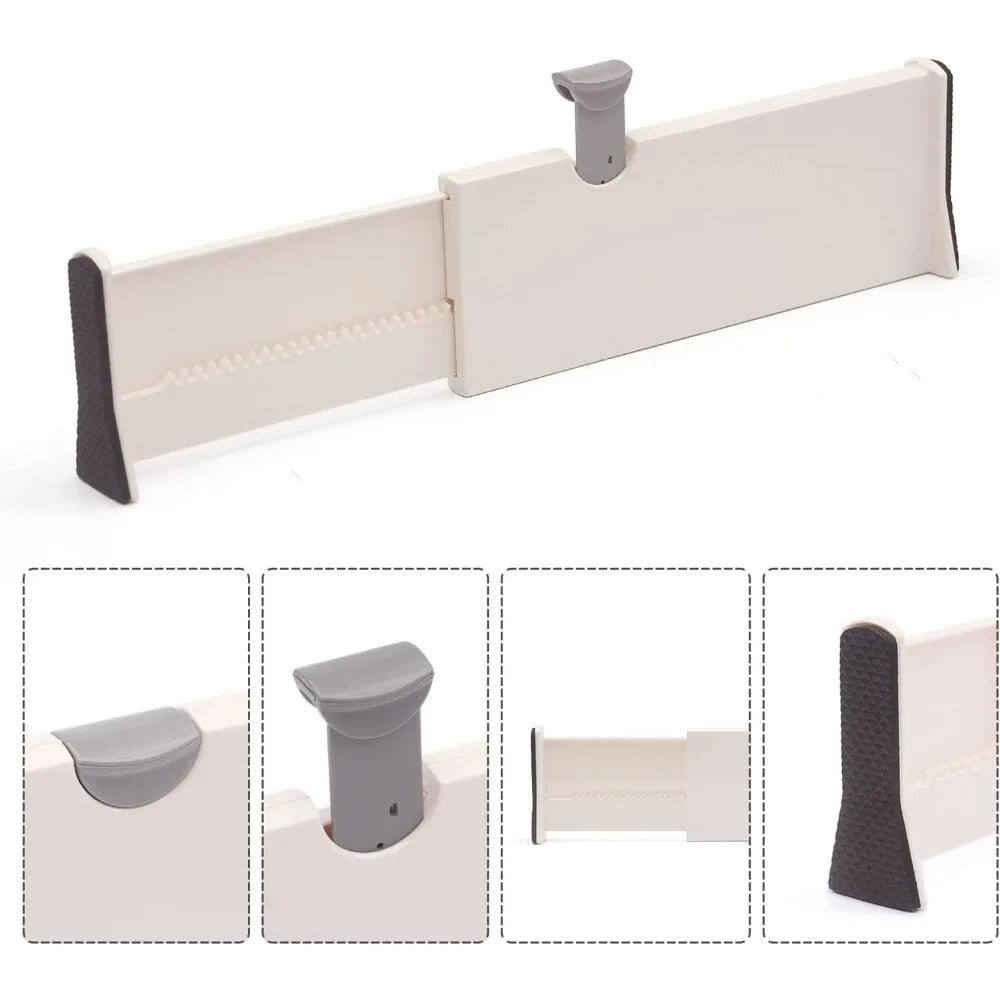 Diviseur de Tiroir Ajustable Unitaire Blanc