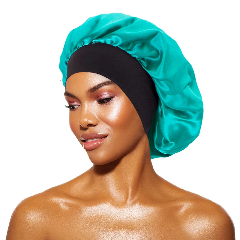 Bonnet de nuit en satin — Protection cheveux afro, tresses & locks