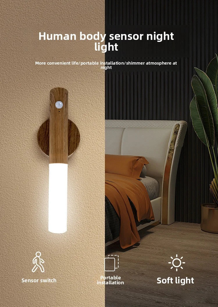 Veilleuse LED USB Rechargeable Magnétique Détecteur