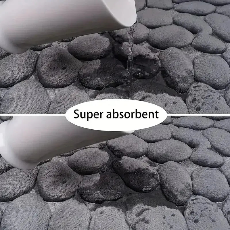 Tapis de bain antidérapant mousse — Doux, confortable & élégant