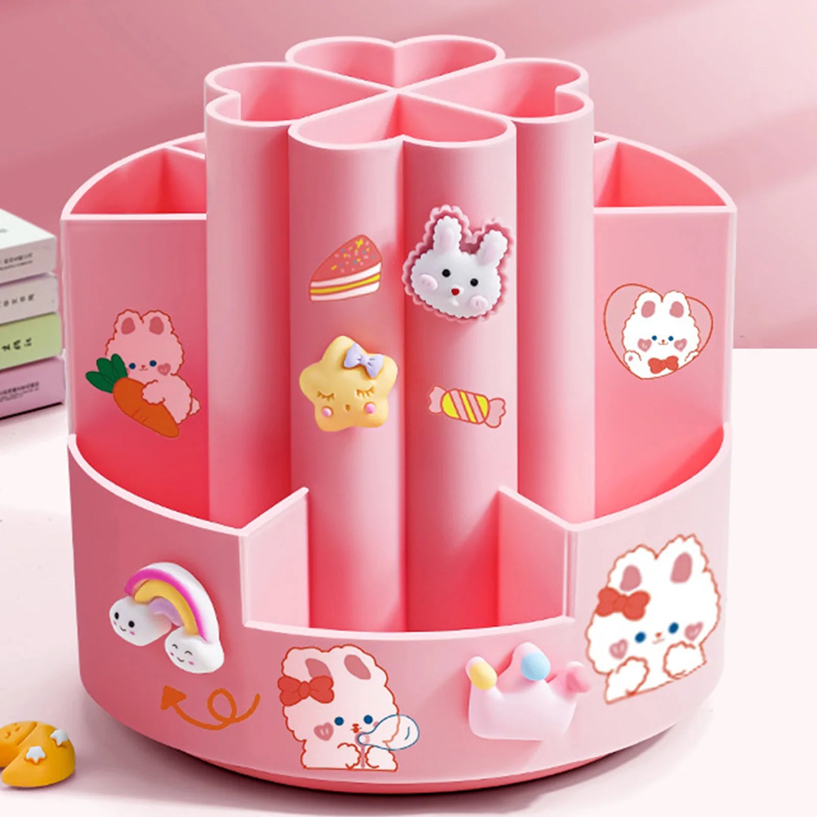 Porte-stylos Rotatif 360° Grande Capacité Bureau