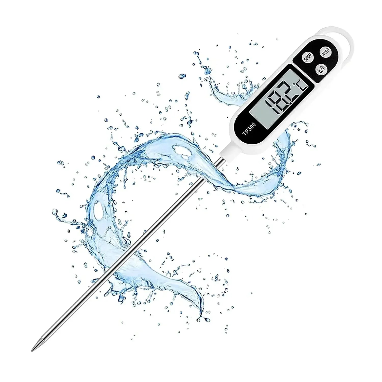 Thermomètre Cuisine Numérique Compact — Sonde LCD