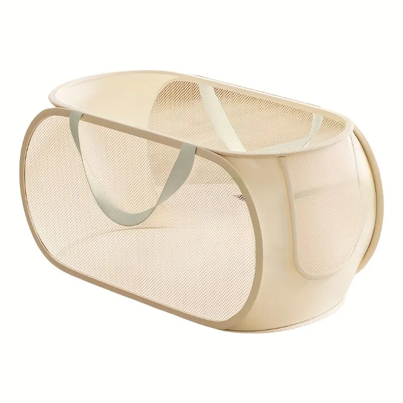 Panier de Rangement Grande Capacité Tissu Transparent