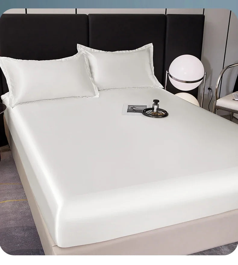 Drap Housse Satin Rayon — Style Hôtel Multi-Tailles