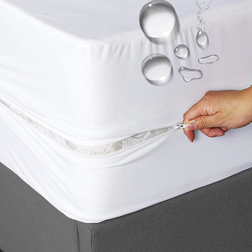 Protège-Matelas 6 Faces Fermeture Éclair — Anti-Acariens