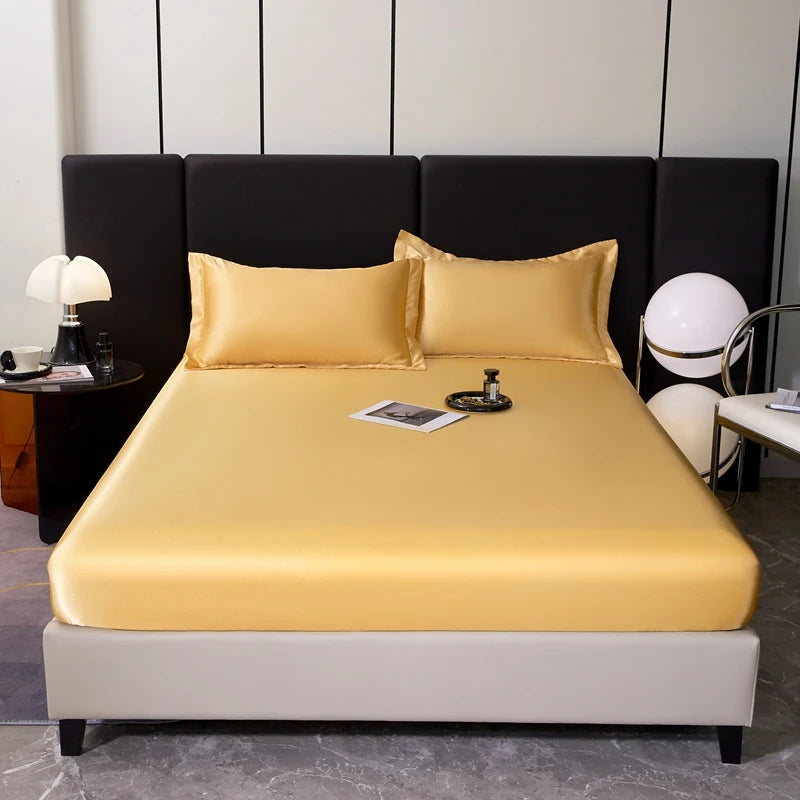Drap Housse Satin Rayon — Style Hôtel Multi-Tailles