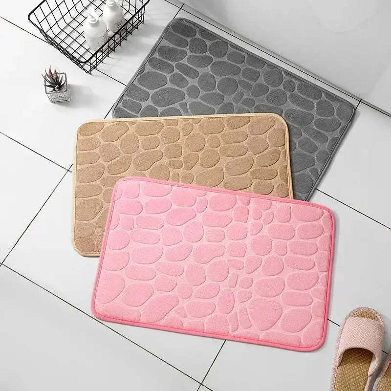 Tapis de bain antidérapant mousse — Doux, confortable & élégant