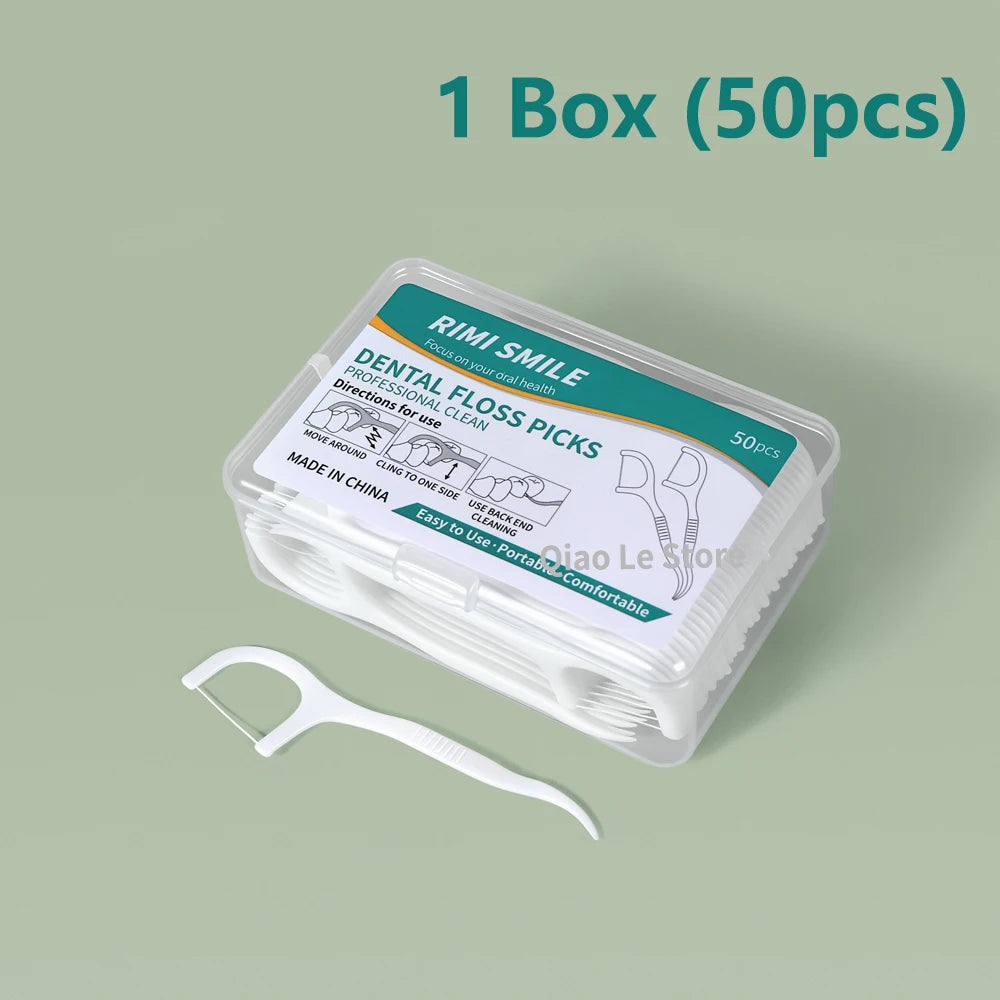 Cure-dents à fil dentaire jetables — Boîtes portables