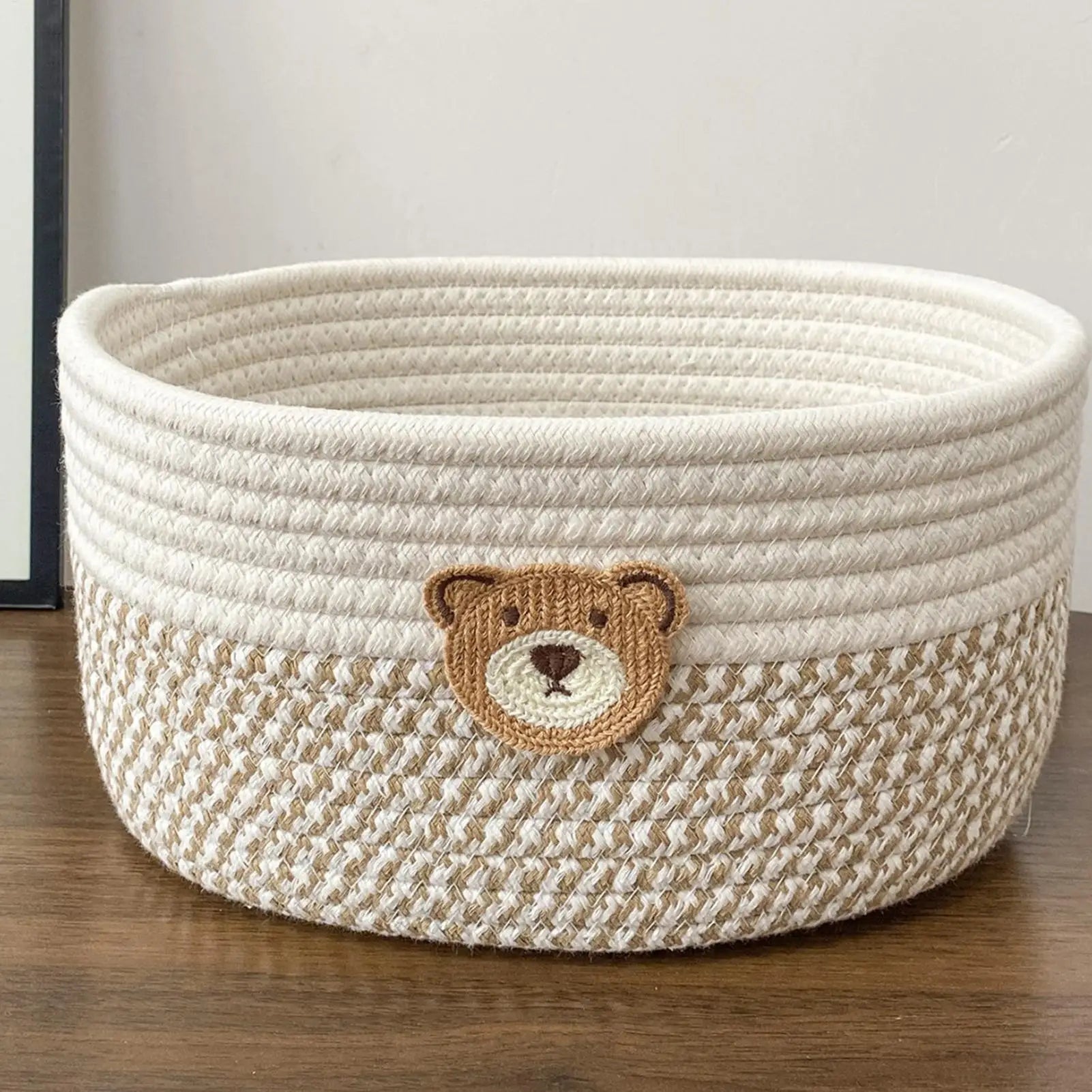 Panier Rangement Corde de Coton — Style Bohème