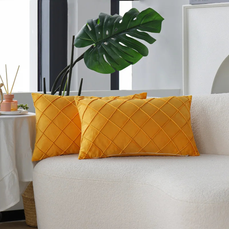 Housse de Coussin Velours 30x50cm — 6 Coloris