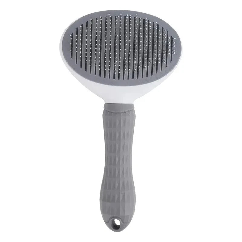 Brosse Auto-Nettoyante Silicone — Chien & Chat Poils Courts/Longs