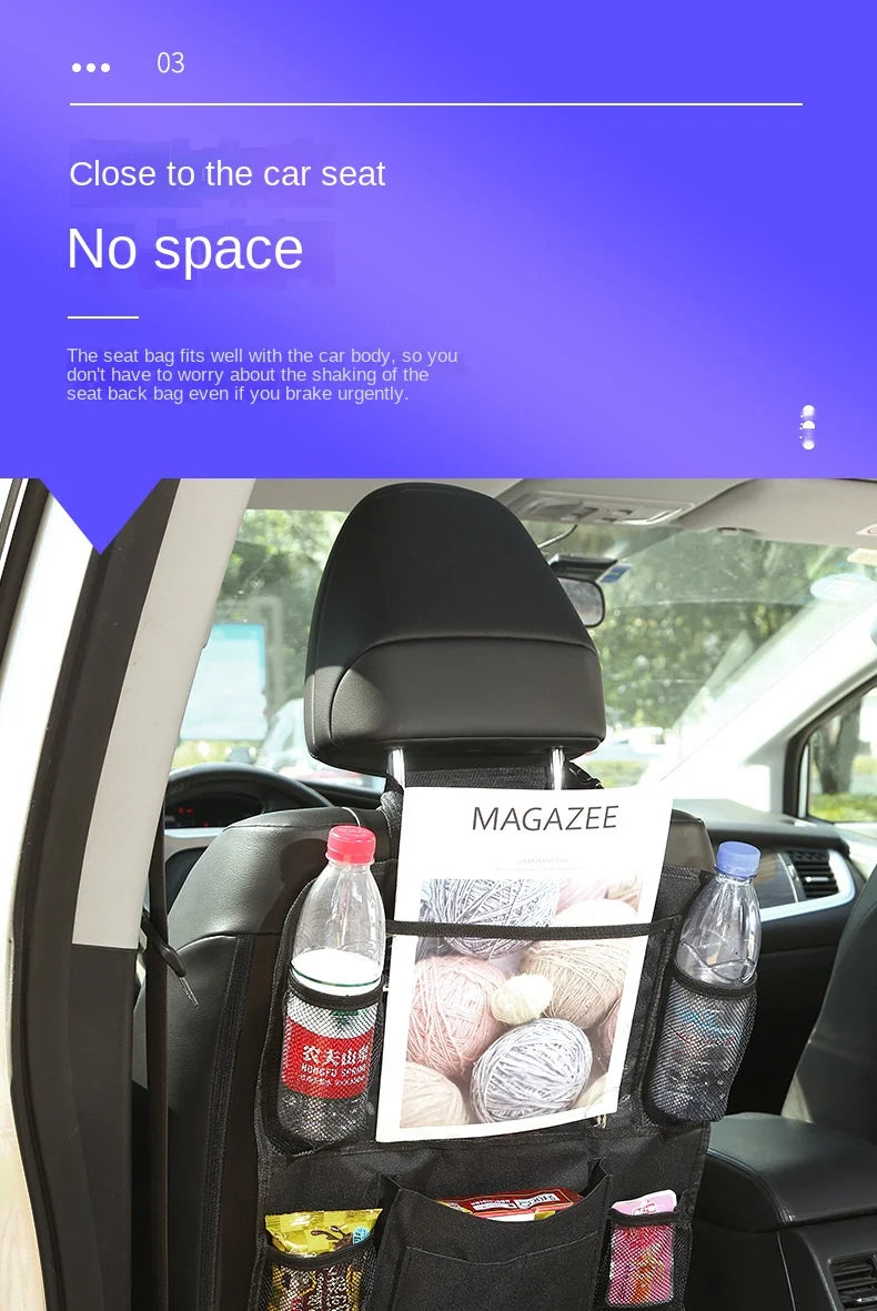 Organisateur Siège Arrière Voiture Multi-poches Tablette