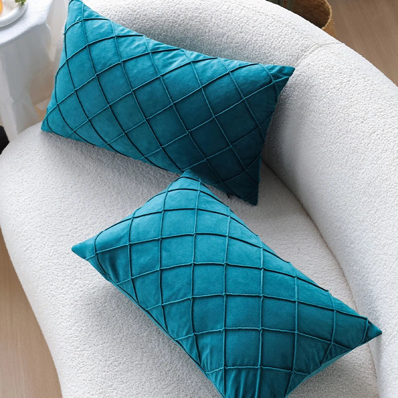 Housse de Coussin Velours 30x50cm — 6 Coloris