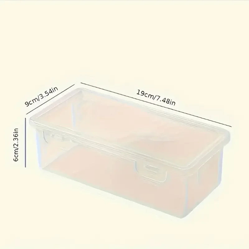 4 Boîtes Rangement PP Transparent avec Couvercle