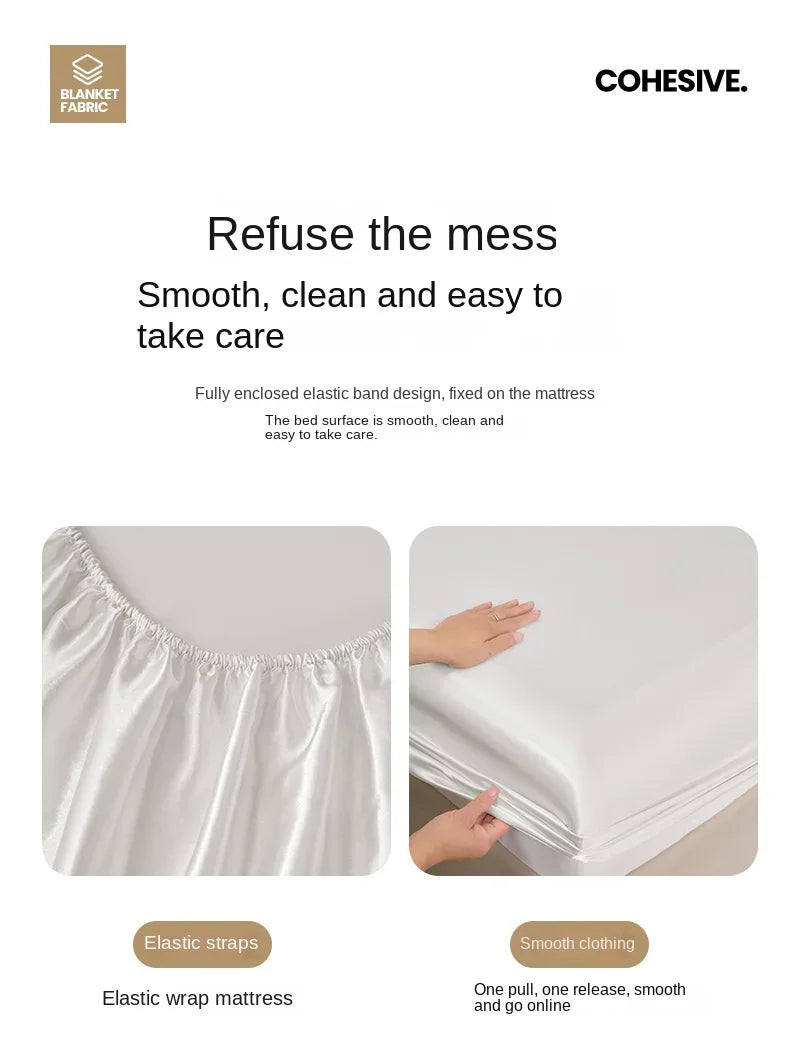 Drap Housse Satin Rayon — Style Hôtel Multi-Tailles