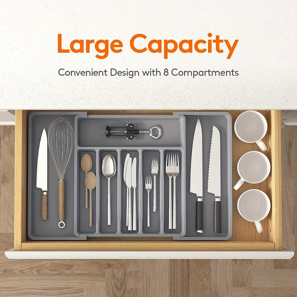 Organisateur Tiroir Couverts Extensible — Cuisine